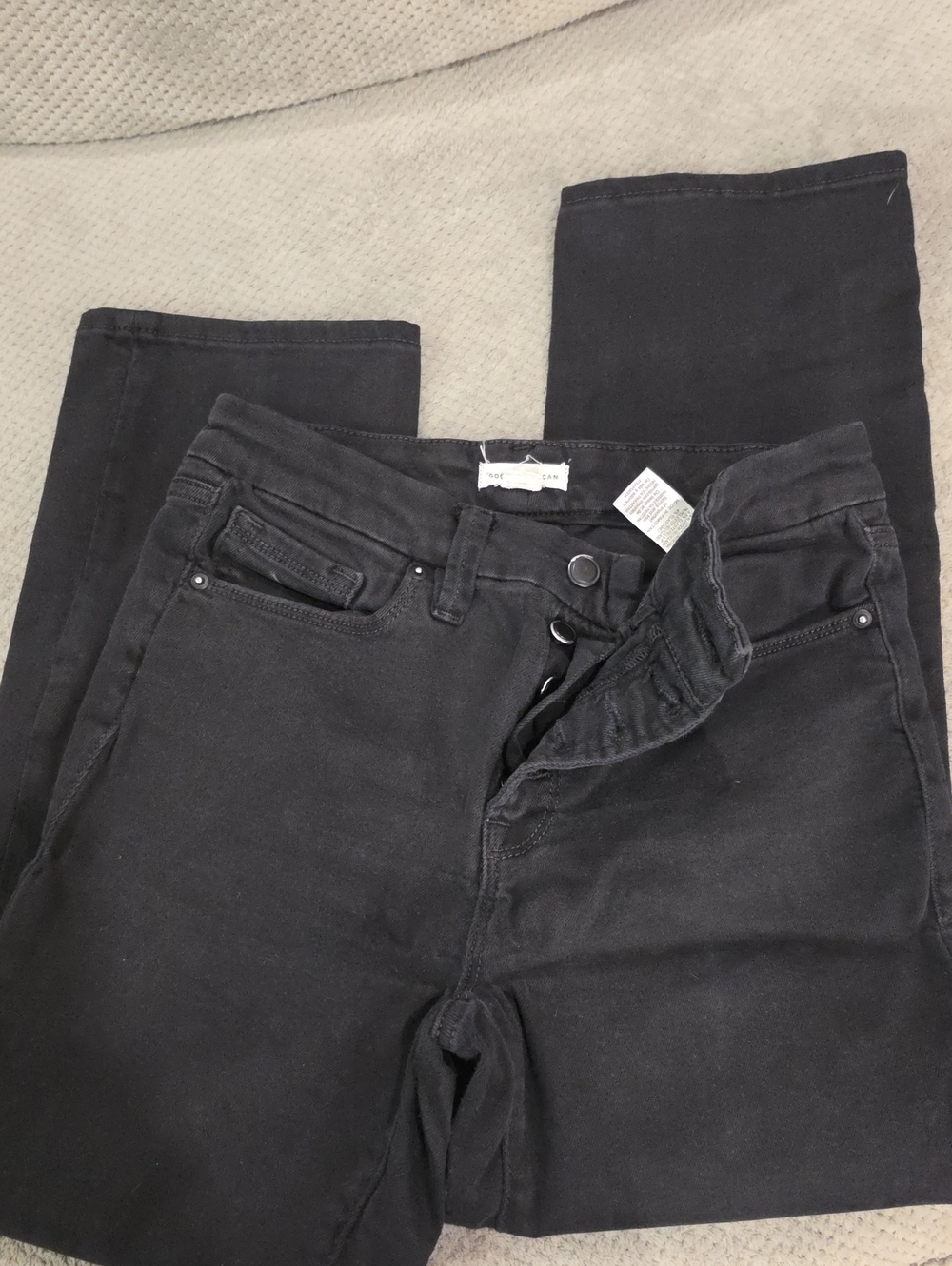 Good American Washed Black High-Rise Skinny Jeans